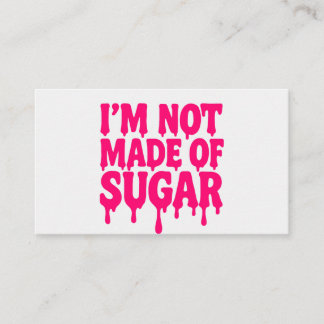 Neon Pink Tropfen Quote Business Card - individuel Visitenkarte