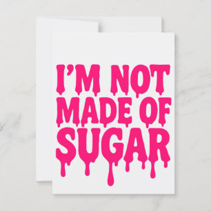 Neon Pink Tropfen Quote Postcard - individuell ein Postkarte