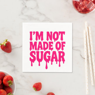 Neon Pink Tropfen Zitat Napkin - Anpassbar Serviette