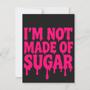 Neon Pink Tropfen Zitat Postkarte (schwarz) - Anpa