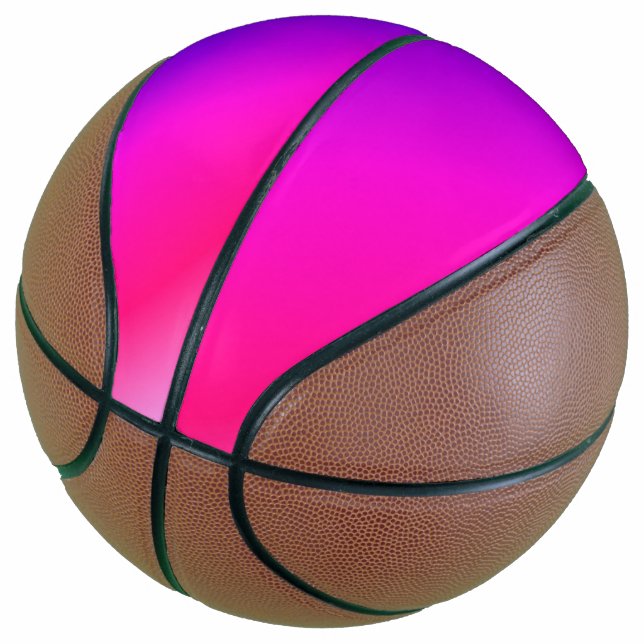 Neon Pink und Lila Basketball (angewinkelt)