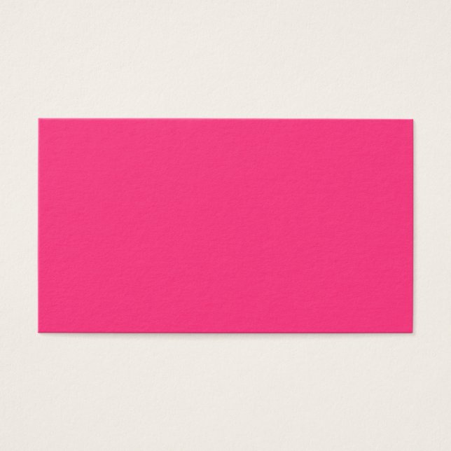 Neon Pink Visitenkarte (Vorderseite)