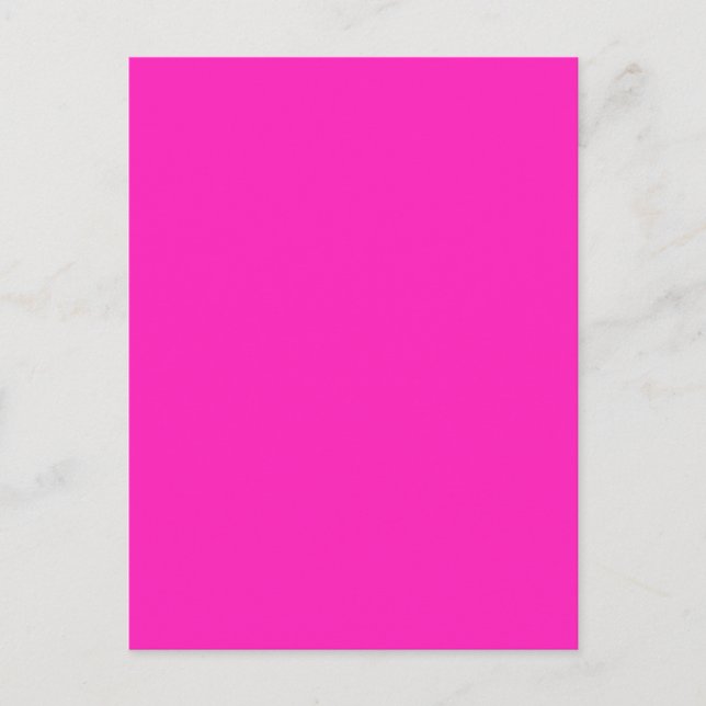 NEON PINK (Vollfarbe) ~ Postkarte (Vorderseite)