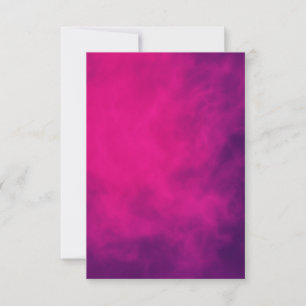 Neon Pinke Rauch-Reaktionskarte – Anpassbar RSVP Karte