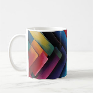 Neon-Pinsel-Regenbogen Kaffeetasse