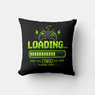 Neon-Pixel-Art-Gamer-Controller Kissen