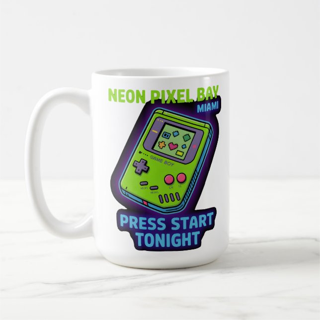Neon Pixel Bay Kaffeetasse (Links)