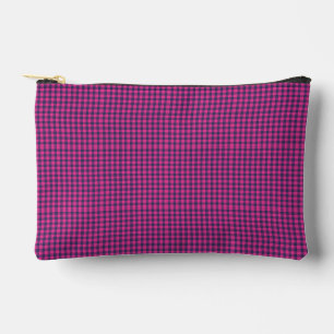 Neon-Pixel-Buffalo-Check-Rosa-Navy Zubehörtasche