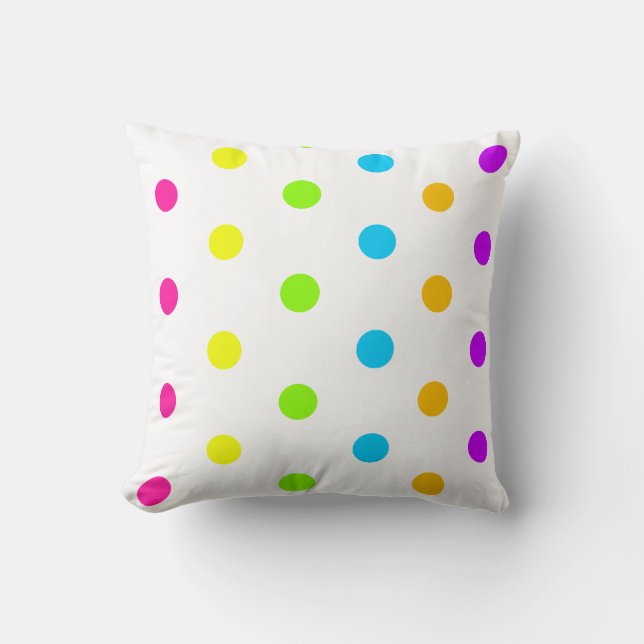 Neon Polka Dot Pillow Kissen (Vorderseite)