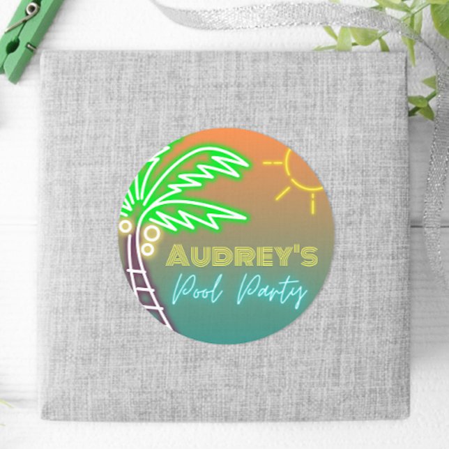 Neon Pool Party Sticker (Von Creator hochgeladen)
