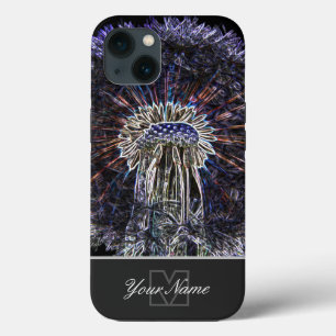 Neon-Pop-Art Kronleuchter mit Monogram! Case-Mate iPhone Hülle