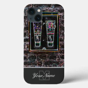 Neon-Pop-Art Retro Kaugummi mit Monogram! Case-Mate iPhone Hülle