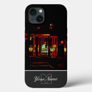 Neon-Pop-Art romantische Kerzenlicht mit Monogram! Case-Mate iPhone Hülle