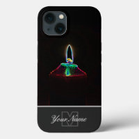 Neon-Pop-Art romantische Kerzenlicht mit Monogram!