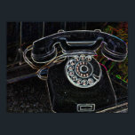 Neon-Pop-Art Vintages altes Telefon Poster<br><div class="desc">Genießen Sie die schönen Momente des Lebens und erinnern Sie sich an die guten alten Zeiten (Telefon). Der Neon-Pop-Art Stil eines Retro-Telefons der alten Schule ist der perfekte Blickfang für Ihre Zuhause und Ihr Büro. Wenn Sie eine Designfrage haben oder dieses Design auf einem anderen Produkt sehen möchten, dann kontaktieren...</div>