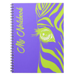 Neon Pop Art Zebramuster Glamour Notizblock