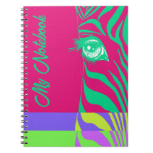 Neon-Pop-Art-Zebramuster Glamourös