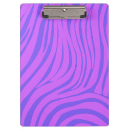 Neon Pop Art Zebramuster Klemmbrett