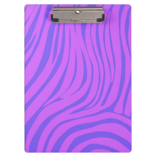 Neon Pop Art Zebramuster Klemmbrett