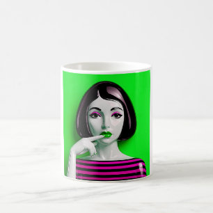 Neon Pop Woman Kaffeetasse