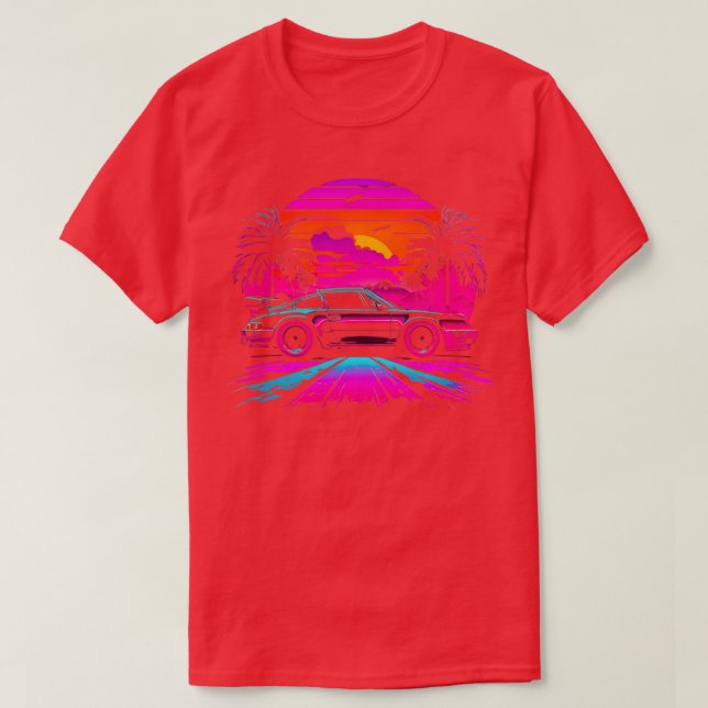 Neon Porsche Design 1 T-Shirt (Design vorne)