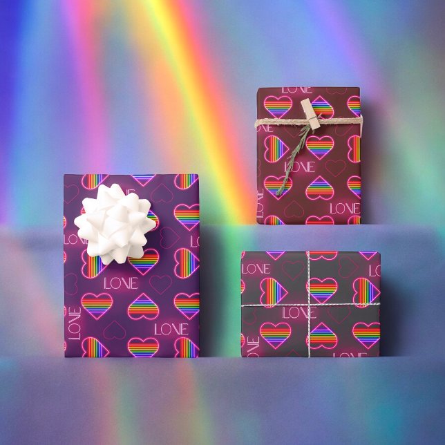 Neon Pride Geschenkpapier Set (Von Creator hochgeladen)