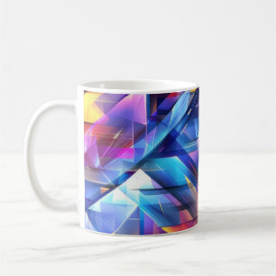 Neon-Prisma-Abstrakt Kaffeetasse