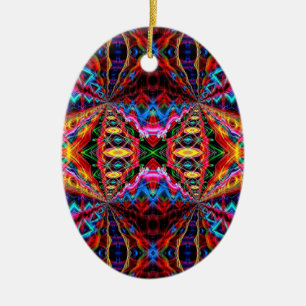 Neon Psychedelic Abstrakt Ornament 2