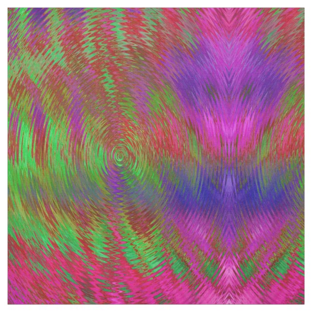 Neon Psychedelic Geometric Stoff (Muster)