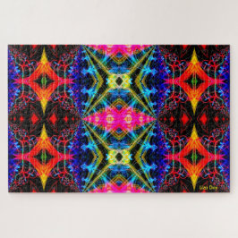 Neon Psychedelic Jigsaw Puzzle 1
