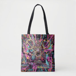 Neon-psychedelische Luxus-Lounge-Kunst