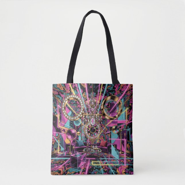 Neon-psychedelische Luxus-Lounge-Kunst (Vorderseite)