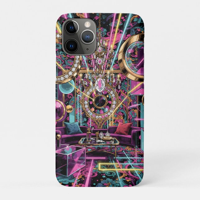 Neon-Psychedelischer-Luxus-Lounge-Art Case-Mate iPhone Hülle (Rückseite)