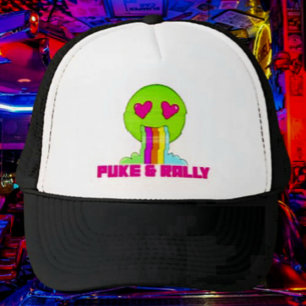 Neon Puke & Rally Trucker Hut Party Comeback Truckerkappe