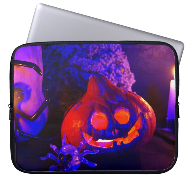 Neon pumpkins laptopschutzhülle (Vorderseite)