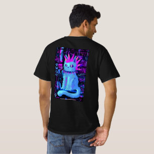 Neon-Punk-Katze T-Shirt