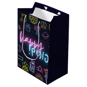 Neon Purim Mittlere Geschenktüte