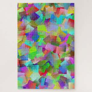 Neon-Quadrat-Puzzle Puzzle