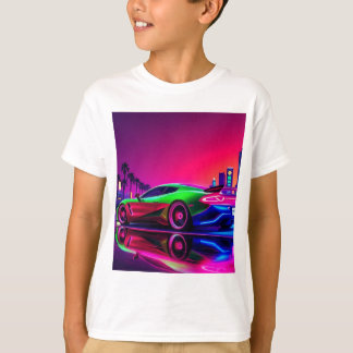 Neon Racer T - Shirt Kid - 80er RetroFuturistic Sp