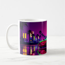 Neon Racer Tasse - 80er Retro-Futuristic Sports Ca