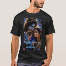Neon Radha Krishna Göttliche Liebe Cyberpunk Grafi