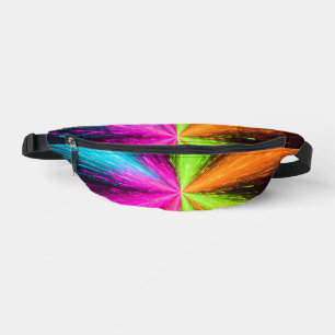 Neon Radial Burst Explosion Bauchtasche