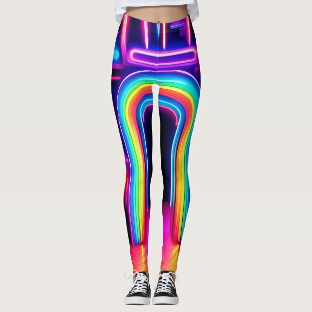 Neon Rainbow Gateway Leggings (Vorderseite)