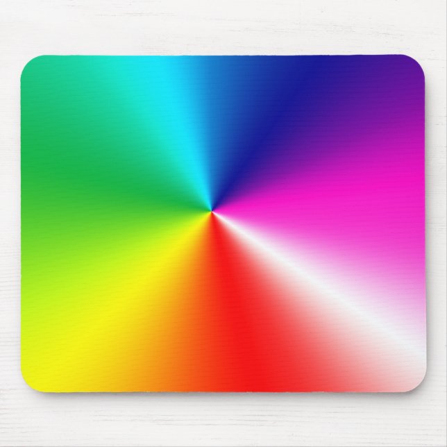 Neon Rainbow Vortex Mousepad (Vorne)