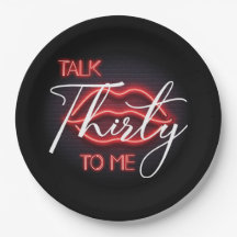 Neon Red Thirtieth Birthday Party