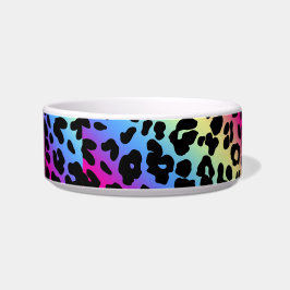 Neon-Regenbogen-Leopard-Muster - Druck Napf