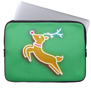 Neon Reindeer Laptopschutzhülle