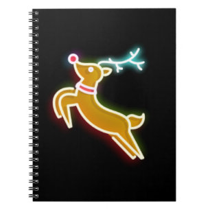 Neon Reindeer Notizblock