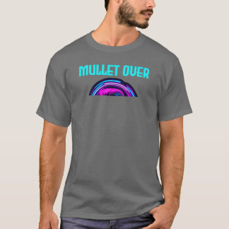 Neon-Retro-Friseurschild im Stil der 80er Jahre Mu T-Shirt