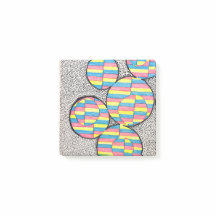 Neon-Retro-Kreis-Illusion Post-it-Notes